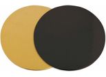 6 Tamburi Per Torte Ø 24 Cm Neri E Oro