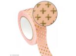 Nastro Adesivo Rosa 1,5 Cm X 10 M - Croce Dorata