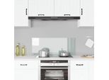 Vidaxl Alzatina Da Cucina Trasparente 100×40 Cm In Vetro Temperato