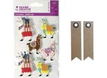 6 Adesivi 3D - Lama 6 Cm + 20 Etichette Adesive Kraft