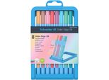 8 Schneider Kugelschreiber Slider Edge Xb Pastell Blau Schreibfarbe Farbsortiert