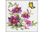 Rto Set Punto Croce "Clematis"" M145, Schema Di Conteggio, 20X20 Cm"