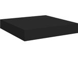 Vidaxl Scaffale Galleggiante Nero 23X23,5X3,8 Cm Mdf