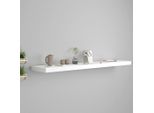 Vidaxl Scaffale Galleggiante Bianco 120X23,5X3,8 Cm Mdf