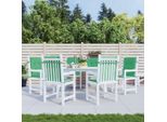 Vidaxl Cuscini Per Sedie Da Giardino Per Schienale Basso 6 Pz. Verde 100X50X3 Cm