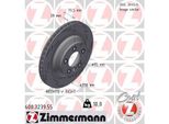Disco Freno Posteriore Destro Zimmermann Per Vw Touareg (7LA, 7L6, 7L7) 358 Mm 600.3239.55