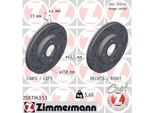 2X Disco Freno Zimmermann 250.1363.53 Per Ford Fiesta Mk6 Hatchback (JA8 JR8)
