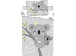 Koala Con Stelle Per Bambini "Sweet Dreams"" Set Di Lenzuola Per Bambini 100X135 Cm 100% Cotone"