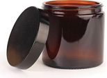 Vasetto Per Unguenti In Vetro Ambrato Con Coperchio 500 Ml