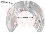 Van Wezel Parafango Disco Freno Per Bmw 3 Touring (E91) Anteriore Destro 0667372 Piastra Di Ancoraggio