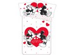 Disney Mickey & Minnie Mouse Bettbezug Cuori D'amore - Einzel - 140 X 200 Cm - Baumwolle