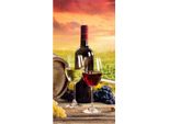 Jerry Fabrics Telo Doccia Telo Bagno Telo Mano 70 X 140 Cm 100% Cotone Vino