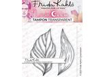 2 Timbri Trasparenti - Foglia Di Pianta 1 - 9,5 X 6,5 Cm