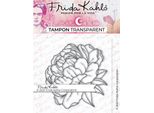 Timbro Trasparente - Peonia 1 - 9,5 X 6,5 Cm