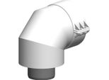 Atec Bogen Polytwin Konzentrisch, Dn 60/100 87Grad