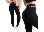 Moraj Leggings Termici Da Donna Foderati In Pile 2200-008, Colore: Nero, Taglia: L/Xl