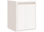 Vidaxl Armadio A Muro Bianco 30X30X40 Cm In Legno Di Pino Massiccio