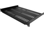 Startech.Com Mensola Rack 19" 1U - Ripiano Ventilato Per Armadio Rack 19 Pollici A Sbalzo Per Dispositivi E Apparecchiature Di Rete Non Installabili A Rack; Resistente: Supporta Fino A 25Kg, Profondità 30 Cm, Nera