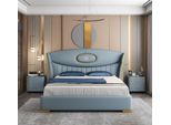 Mobili Italiani Di Design Letto Matrimoniale 180X200Cm Nuovi Letti In Pelle