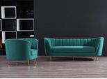 Seduta Design Divano Lounge Divano 2 Posti Soggiorno Relax Velluto Legno Massiccio