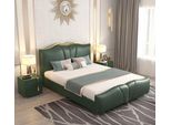 Designer Camera Da Letto Letti Tessile Pelle Hotel Rivestimento Sedile Metallo