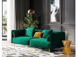 Divano 2 Posti Velluto Due Posti Relax Velluto Legno Seduta Club Design Divano Lounge