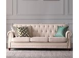 Divano Chesterfield 3 Posti Zona Giorno Relax Seduta Design Divano Salotto Divani
