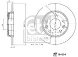 2X Disco Freno Febi Bilstein 184694 Posteriore Per Renault Per Zoe (Bfm_) 35Mm