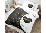 Biancheria Da Letto 3D 140X200, 70X90Cm Love