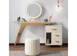 Tavolo Console Moderna Specchio Cassettiera Tavolino Da Toilette Sgabello Da Camera Da Letto Consolle