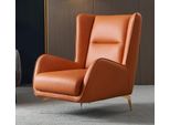 Lusso Poltrona Tv Club Poltrona Imbottita Design Divano Poltrona Relax Pelle Lounge