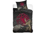 Carbotex Biancheria Da Letto In Cotone 140X200 Game Of Thrones Rosso Grafite C24