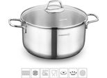 Casseruola Korkmaz Perla In Acciaio Inossidabile 18/10 Di Alta Qualità - 26 X 13 Cm - 6,8 Litri