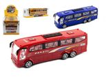 Bus Di Plastica 25Cm Su Volano 3 Colori In Scatola 26X8,5X7Cm 12Pz In Scatola