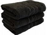 Asciugamano Comfort 50 X 100 Cm Nero, 100% Cotone
