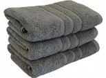 Asciugamano Comfort 50 X 100 Cm Grigio Chiaro, 100% Cotone