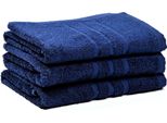 Asciugamano Comfort 50 X 100 Cm Blu Scuro, 100% Cotone
