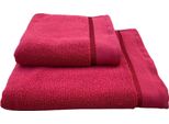 Asciugamano Colore 50X100 Cm Bordeaux Scuro
