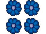 Set Di Sottobicchieri 4 Pezzi - 10X10 Cm - 4 Pezzi - Blu