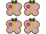 Set Di 4 Sottobicchieri - 10X10 Cm - 4 Pezzi - Rosa