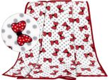 Coperta Per Neonati Ella Korall Micro Red Butterflies, 100X155Cm