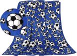 Coperta Per Neonati Ella Korall Micro Ball Blu, 100X155Cm