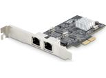 Startech.Com Scheda Di Rete Pcie A 2 Porte Da 2,5 Gbps NBASE-T, Intel I225-V, Scheda Di Rete Per Computer A Due Porte, Scheda Nic Multi-Gigabit, Scheda Lan Per Server Pci Express, Interfaccia Ethernet Desktop