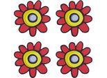 Set Di 4 Sottobicchieri - 10X10 Cm - 4 Pezzi - Rosso
