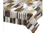 Tovaglia Ema - 70X70 Cm - Marrone,Beige