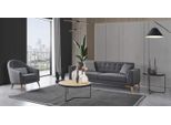 Set Da Salotto Di Design 2Pz. Divano A Tre Posti Poltrona 3+1 Divani Divani