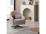 Poltrona Moderna Grigia Lounge Club Stile Salotto Imbottitura Tessile Monoposto