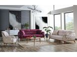 Set Divano Classico 3+3+1 Posti Chesterfield Poltrona Relax Divano Nuovo