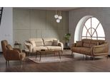 Set Di Divani 3+3+1 Posti Poltrona Relax Moderna Stile Moderno 3 Pezzi Soggiorno