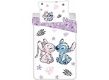 Jerry Fabrics Biancheria Da Letto In Cotone 140X200 Lilo E Stitch Federa Bianca Viola 70X90 23 Agosto